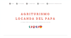 Desktop Screenshot of locandadelpapa.com
