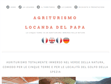 Tablet Screenshot of locandadelpapa.com